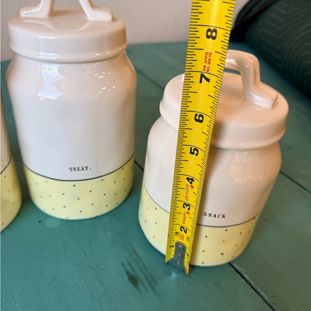 Rae Dunn 3 Set Canister Ceramic Collection - Picture 4 of 7